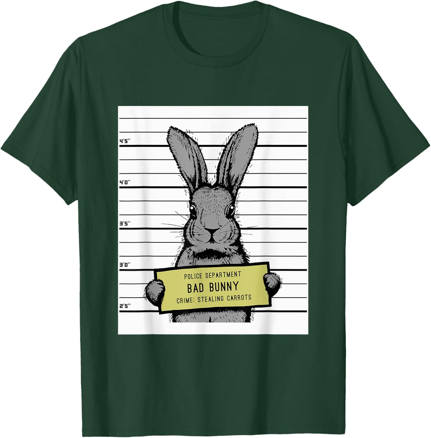 Cute Bunny Rabbit Easter Carrot Vintage For Boys and Girls T-Shirt - T-Shirt | Forest
