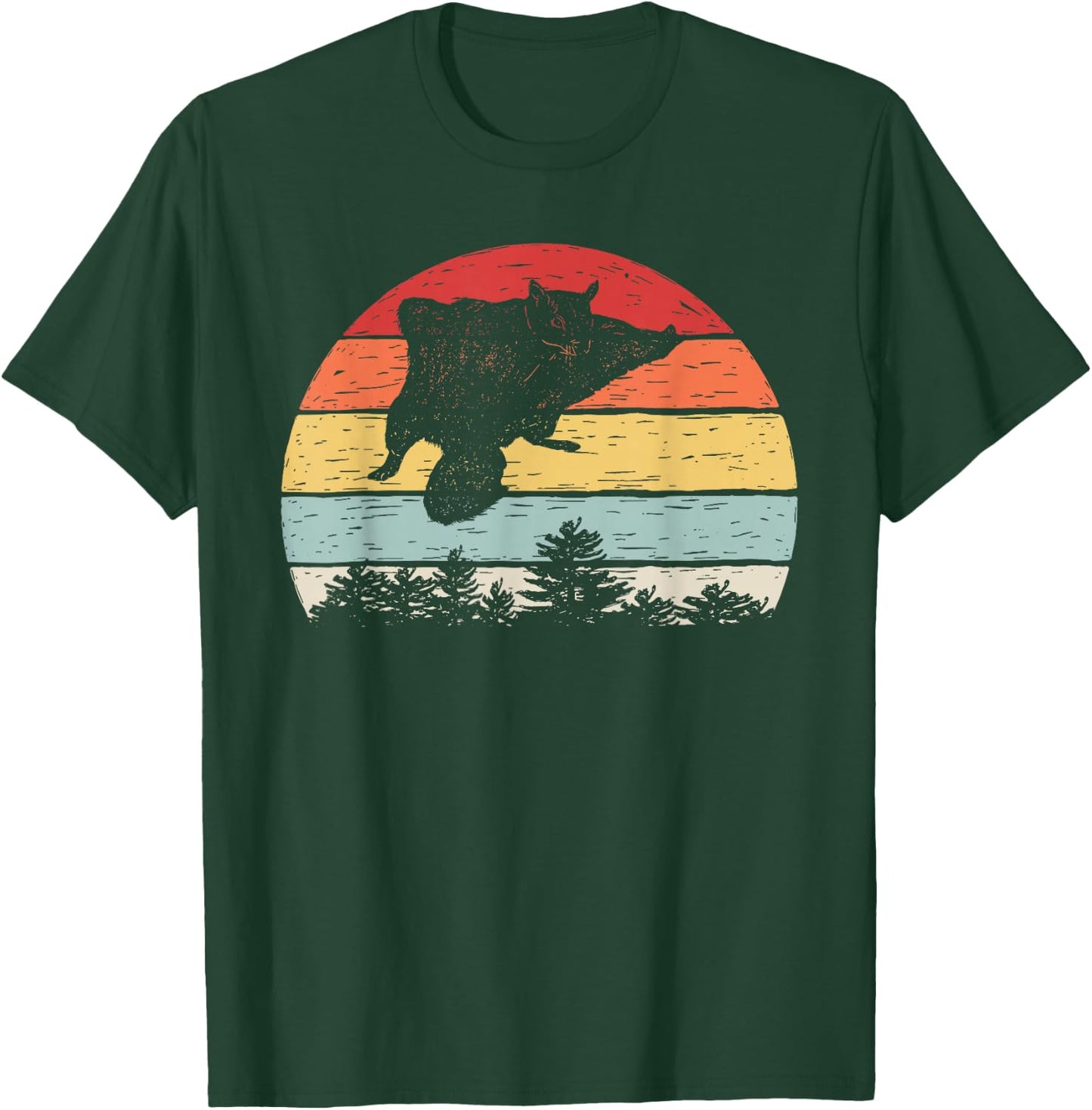 Catch Some Rays Vintage Retro Flying Squirrel T-Shirt - T-Shirt | Forest