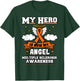 My Hero Is Now My Angel Multiple Sclerosis Orange Ribbon T-Shirt - T-Shirt | Forest