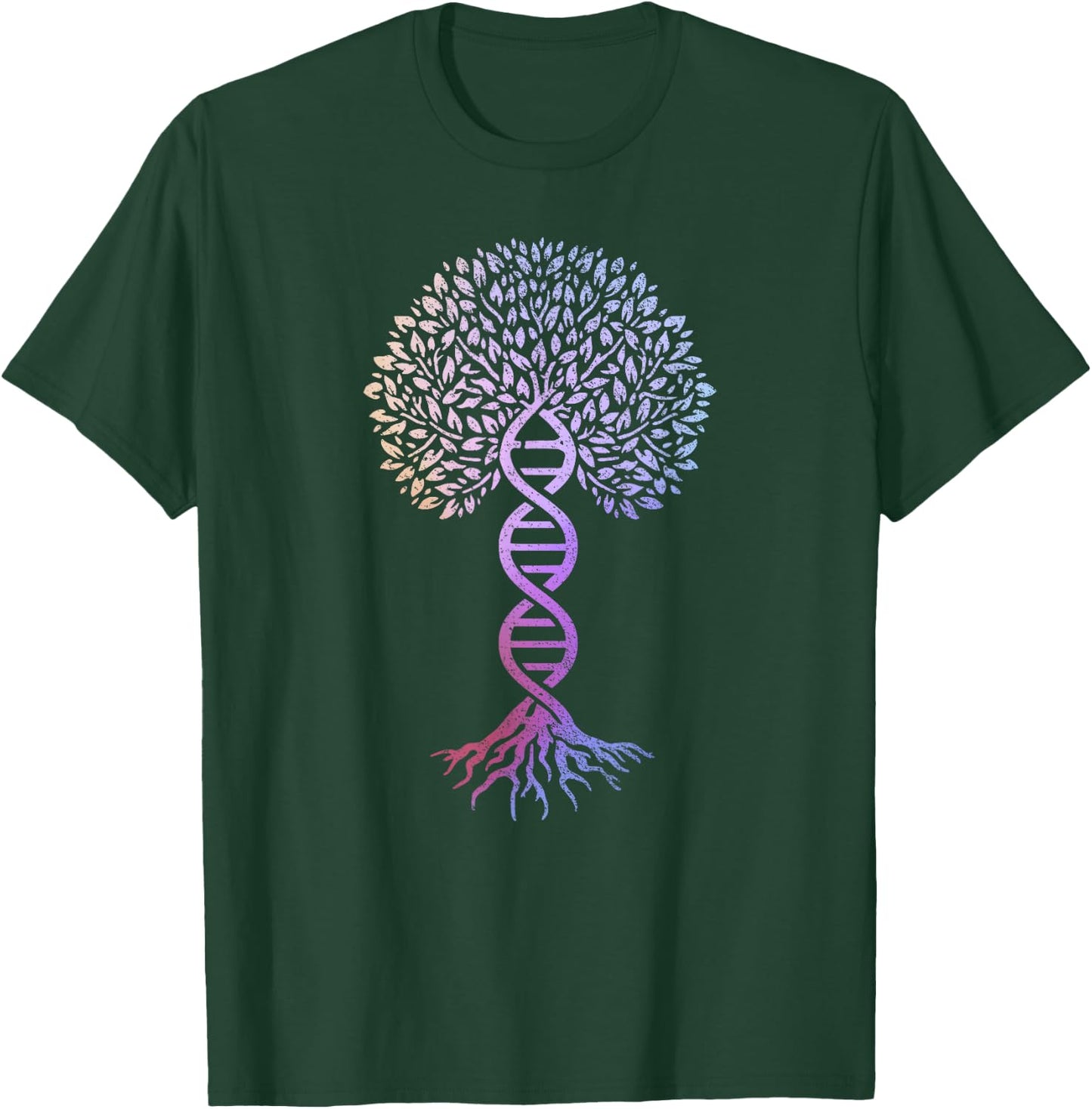 Tree Of Life DNA Science Genetics Earth Day Genealogy T-Shirt - T-Shirt | Forest