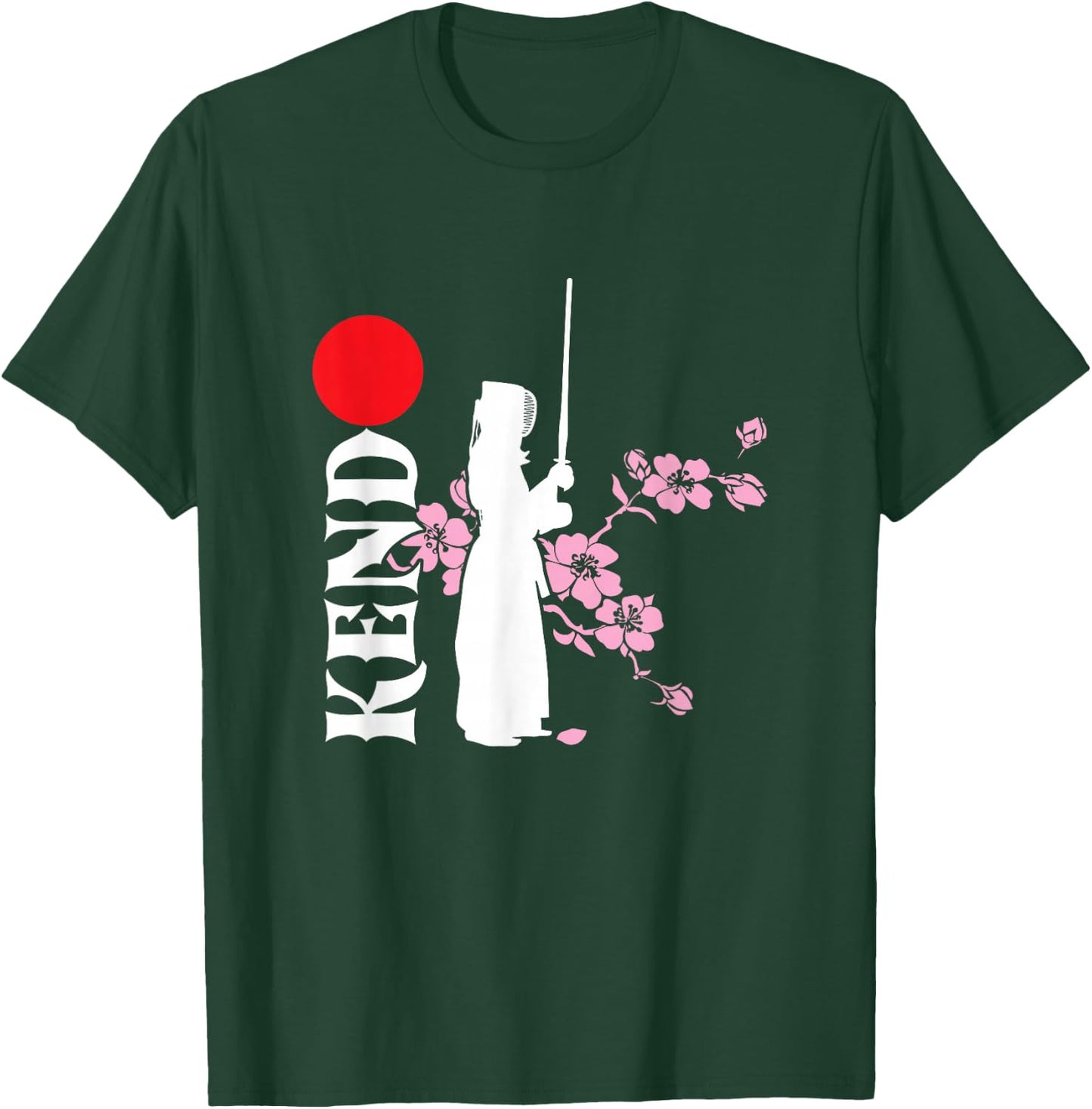 Kendo Fighter Japan Samurai Sinobi Japanese Martial Arts T-Shirt - T-Shirt | Forest