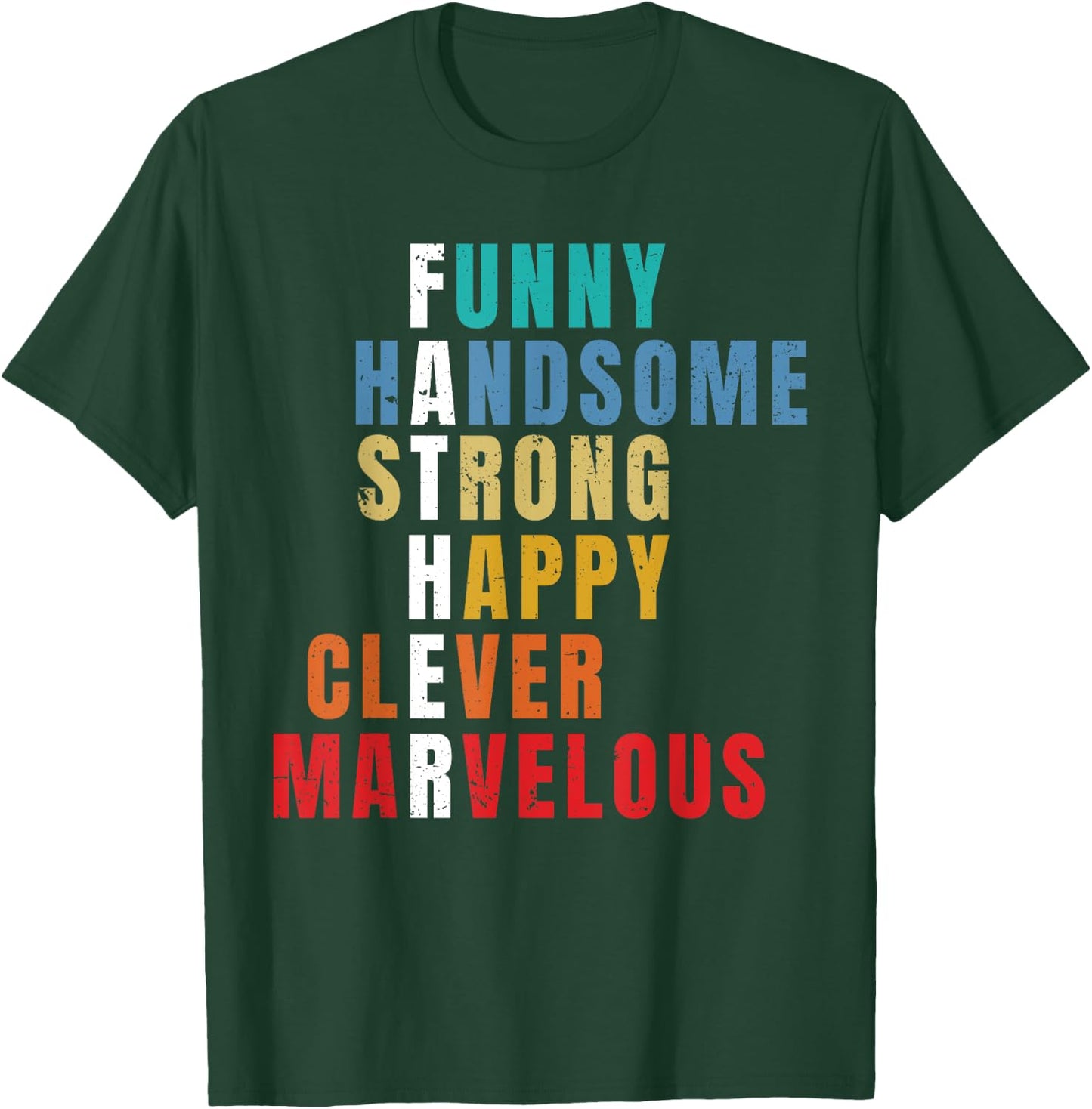 Father's Day Men Gift From Daughter Son Wife for Husband Dad T-Shirt - T-Shirt | Forest