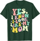 Groovy Yes I Know I Look Like My Mom Funny Daughter Toddler T-Shirt - T-Shirt | Forest
