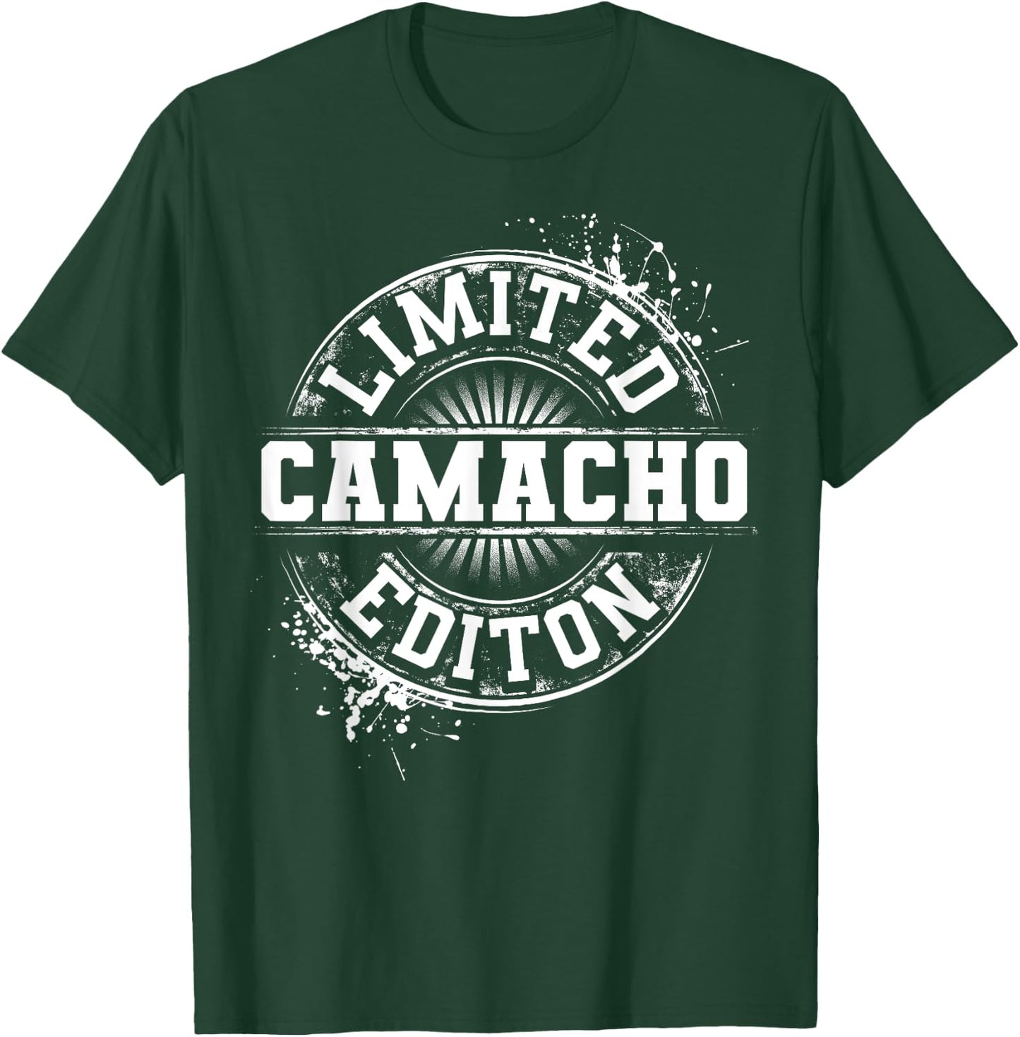 CAMACHO Funny Surname Family Tree Birthday Reunion Gift T-Shirt - T-Shirt | Forest