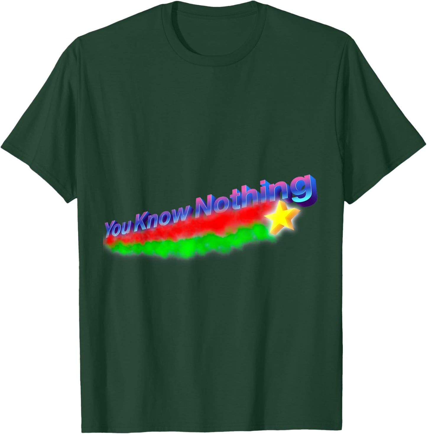 You Know Nothing Existential Dread Shooting Star Parody T-Shirt - T-Shirt | Forest