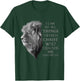 Philippians 4:13 Religious Lion Verses Funny Christian Gift T-Shirt - T-Shirt | Forest