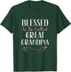 Blessed To Be Called Great Grandma Grandma Cute Cool T-Shirt - T-Shirt | Forest