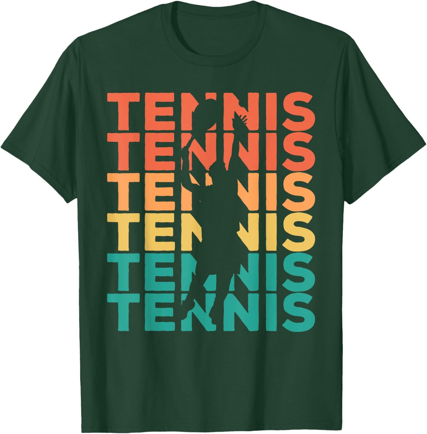 Retro Vintage Tennis Gift Tennis Players T-Shirt - T-Shirt | Forest