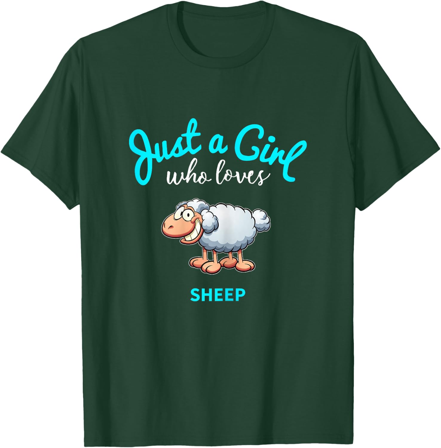 Sheep shirt for girls, children's sheep T-Shirt - T-Shirt | Forest