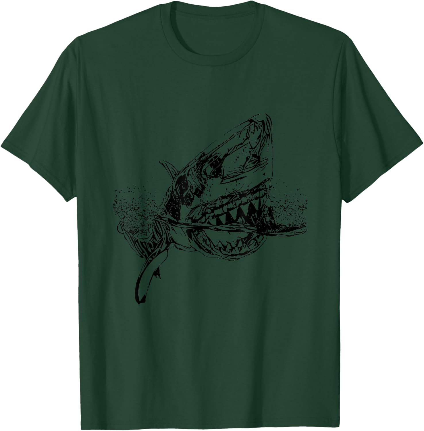 Great White Shark colorful Sharks Predator Shark T-Shirt - T-Shirt | Forest