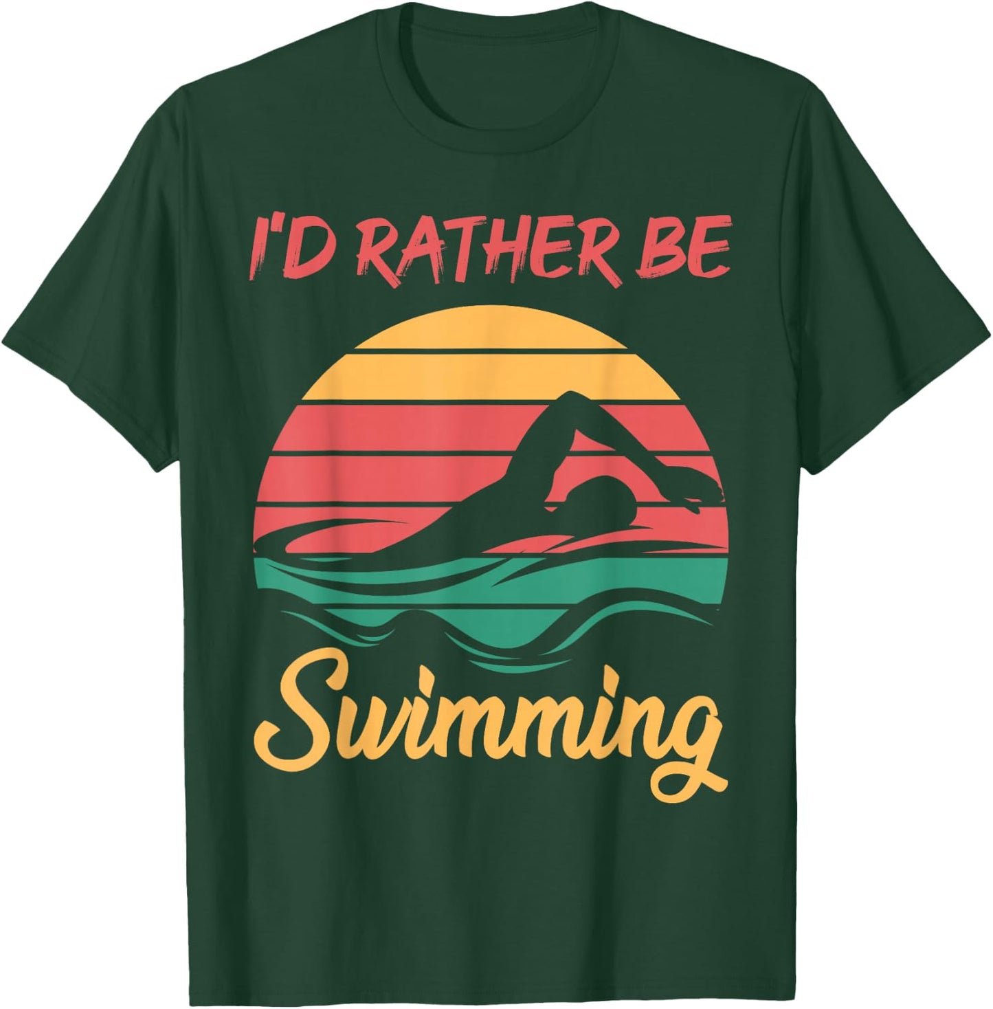 Water Rat Water Sports Hobby Swimming Club Swimming T-Shirt - T-Shirt | Forest