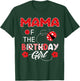 Mama Of The Birthday Girl - Family Ladybug Birthday T-Shirt - T-Shirt | Forest
