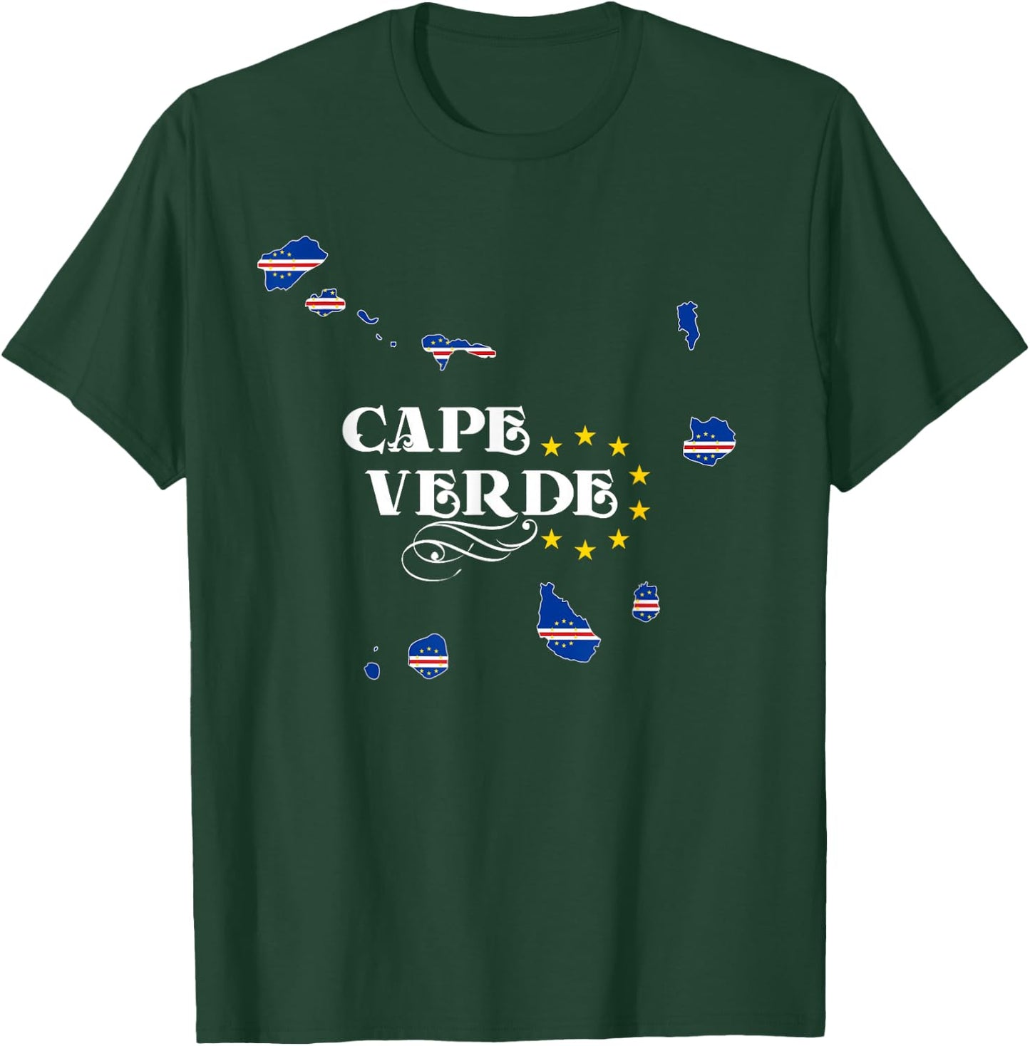 Cape Verde Shirt for Cape Verdean Men, Women and Kids T-Shirt - T-Shirt | Forest