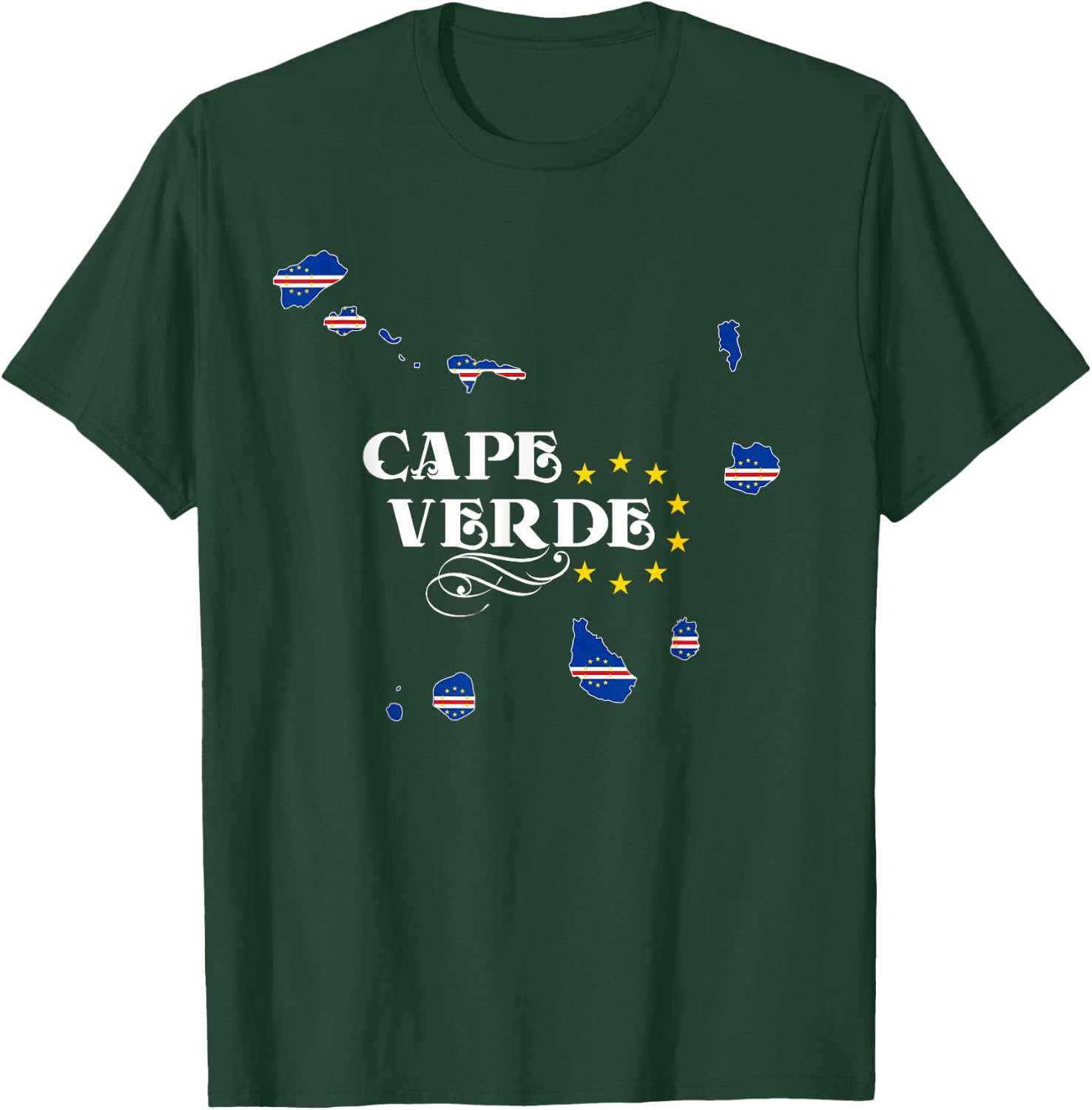 Cape Verde Shirt for Cape Verdean Men, Women and Kids T-Shirt - T-Shirt | Forest
