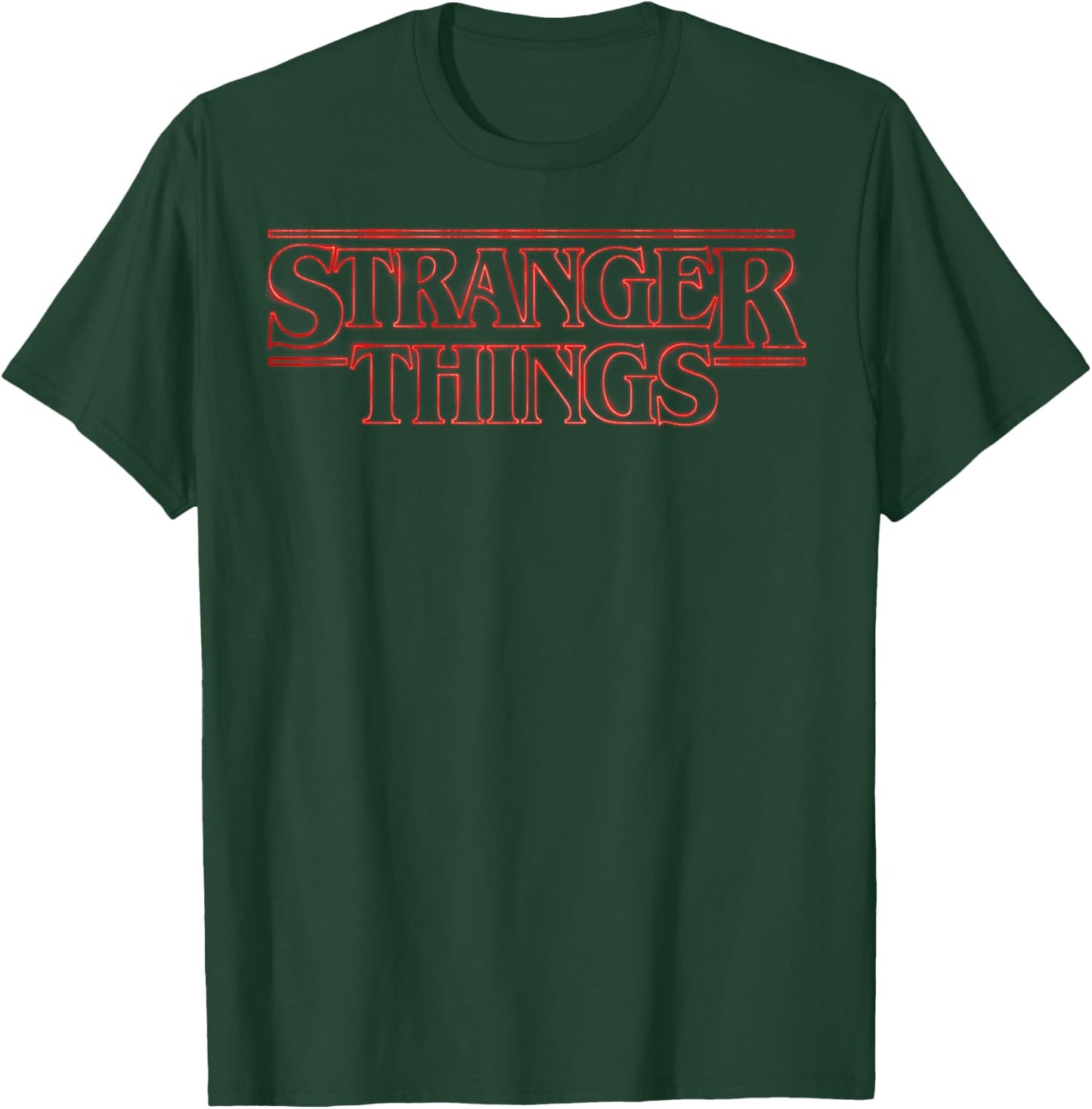 Netflix Stranger Things Neon Logo T-Shirt - T-Shirt | Forest