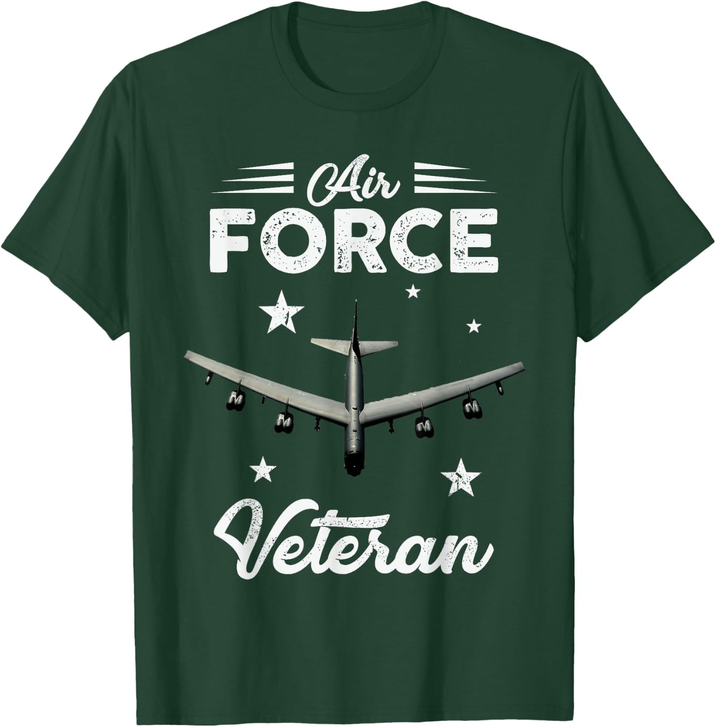 Air Force Veteran B-52 Bomber - Best Gift Veterans T-Shirt - T-Shirt | Forest