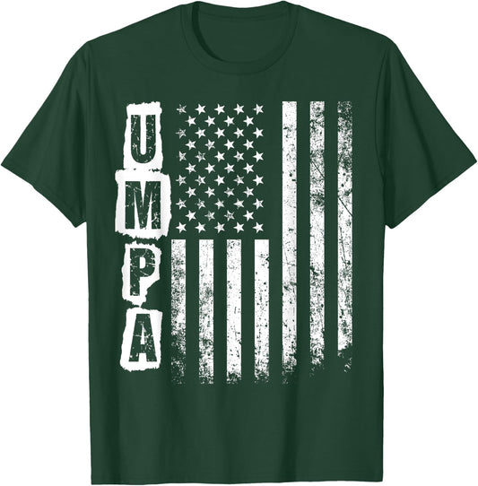 Umpa Father's Day American Flag 4th of July Xmas T-Shirt - T-Shirt | Forest