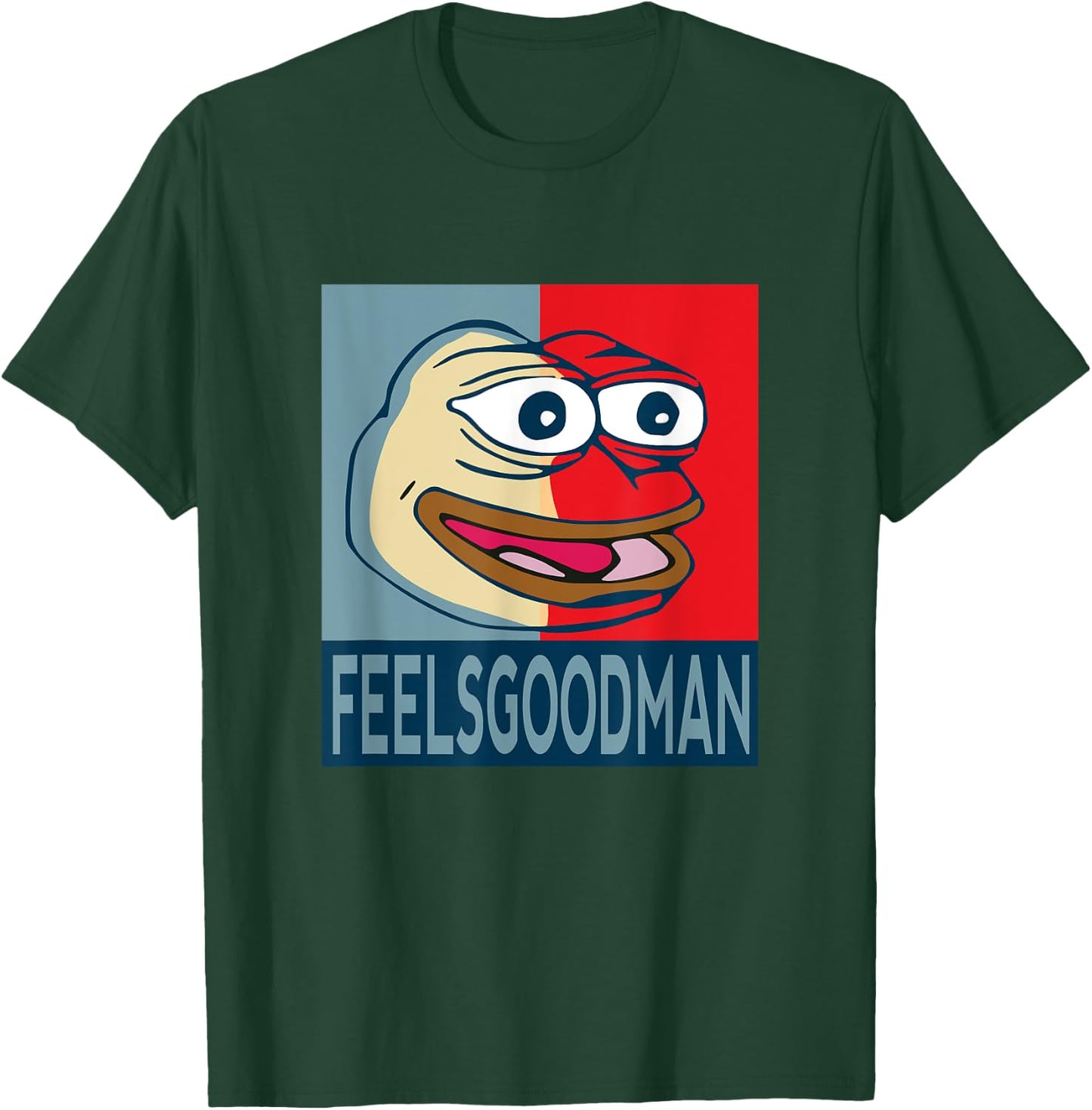 FeelsGoodMan Funny Hope Pepe Emote, Internet Meme Livestream T-Shirt - T-Shirt | Forest