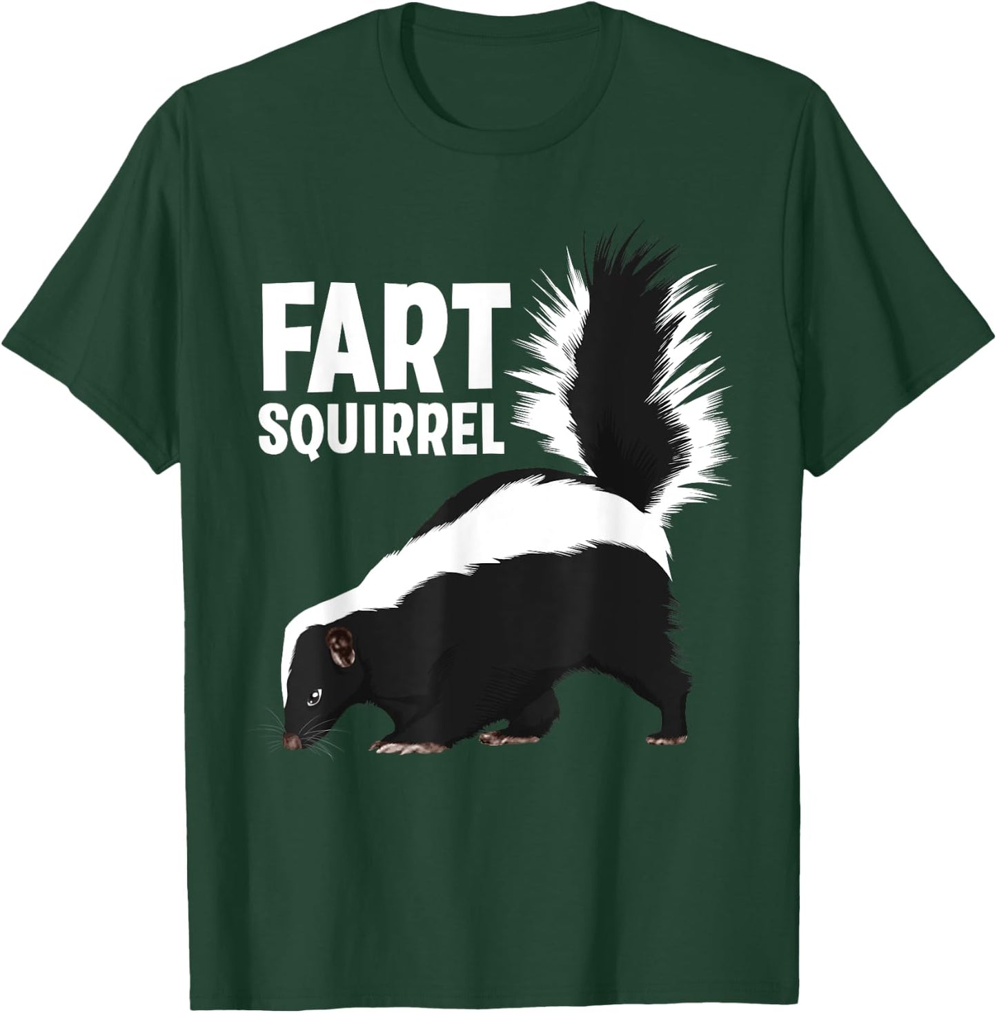 Funny Fart Squirrel Skunk Design Women Skunk Lover T-Shirt - T-Shirt | Forest