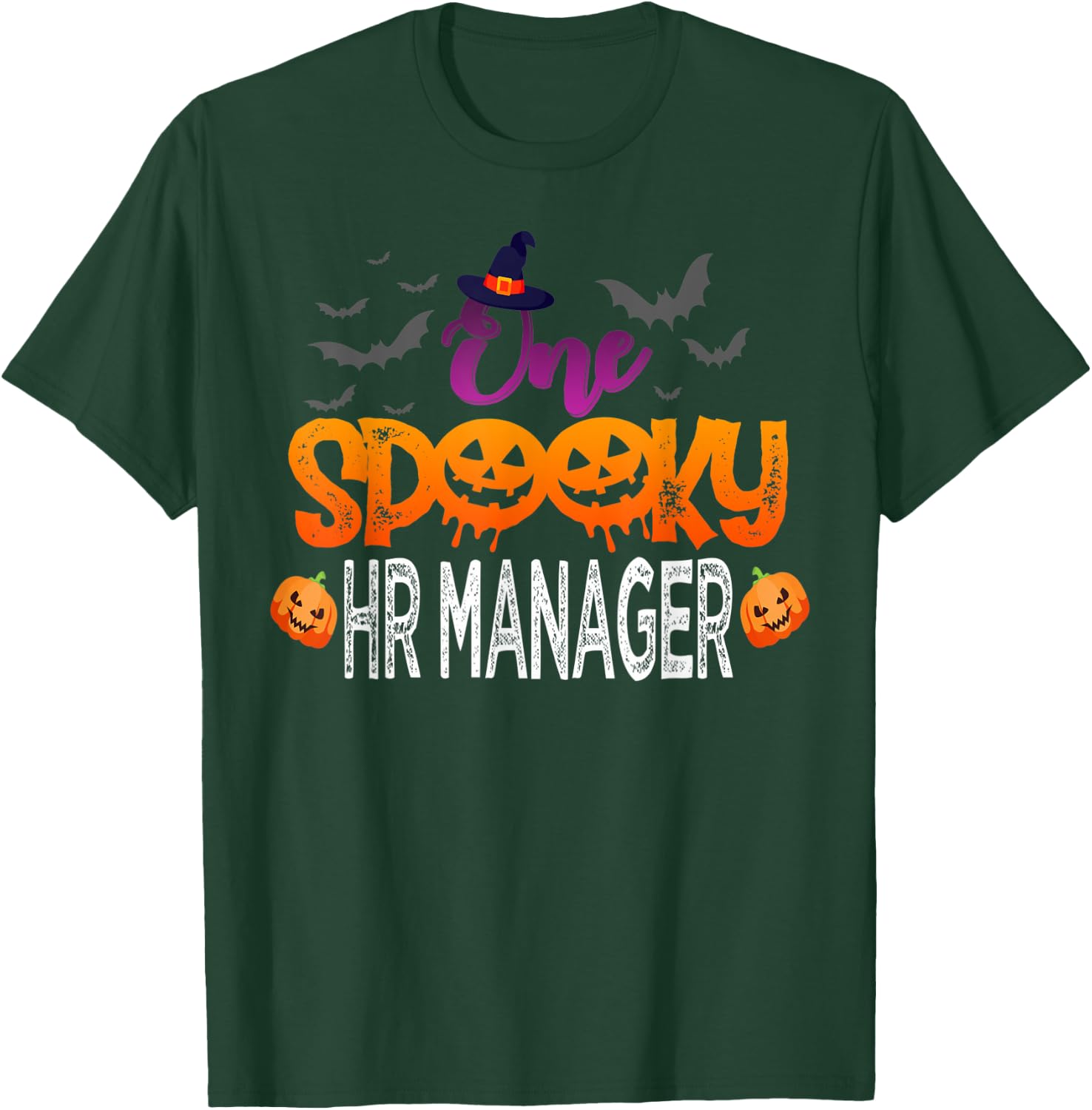 One Spooky HR Manager Halloween Costume Gift Women T-Shirt - T-Shirt | Forest
