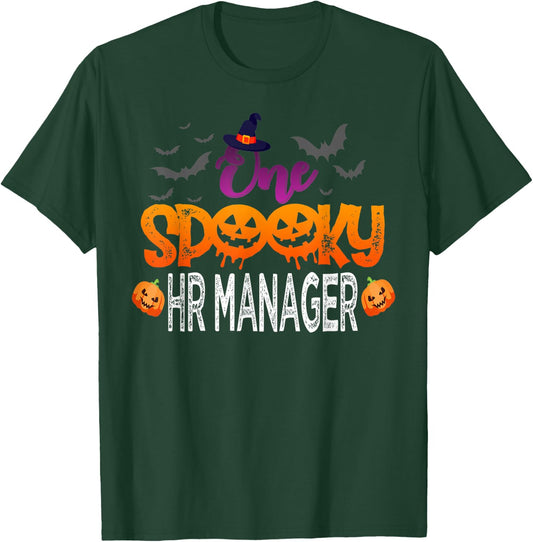 One Spooky HR Manager Halloween Costume Gift Women T-Shirt - T-Shirt | Forest