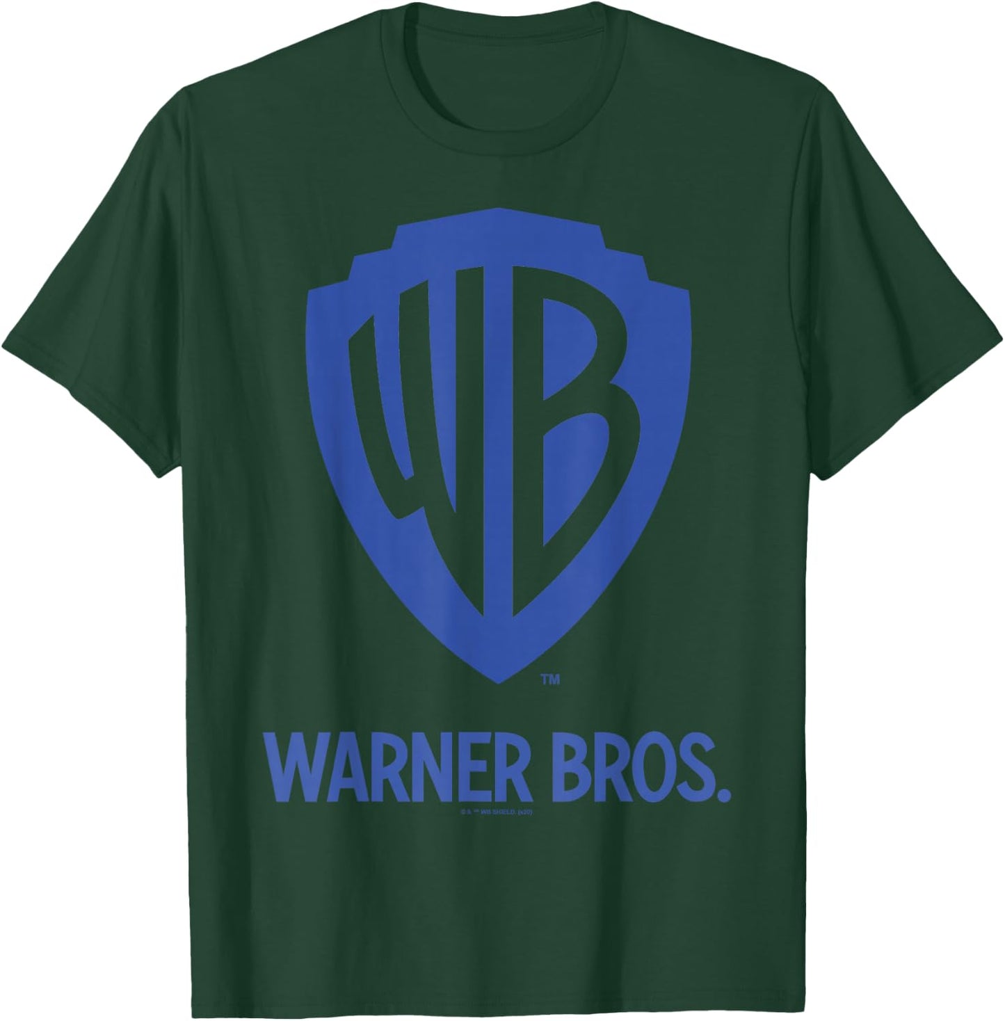 Warner Brothers WB Blue Logo Small T-Shirt - T-Shirt | Forest