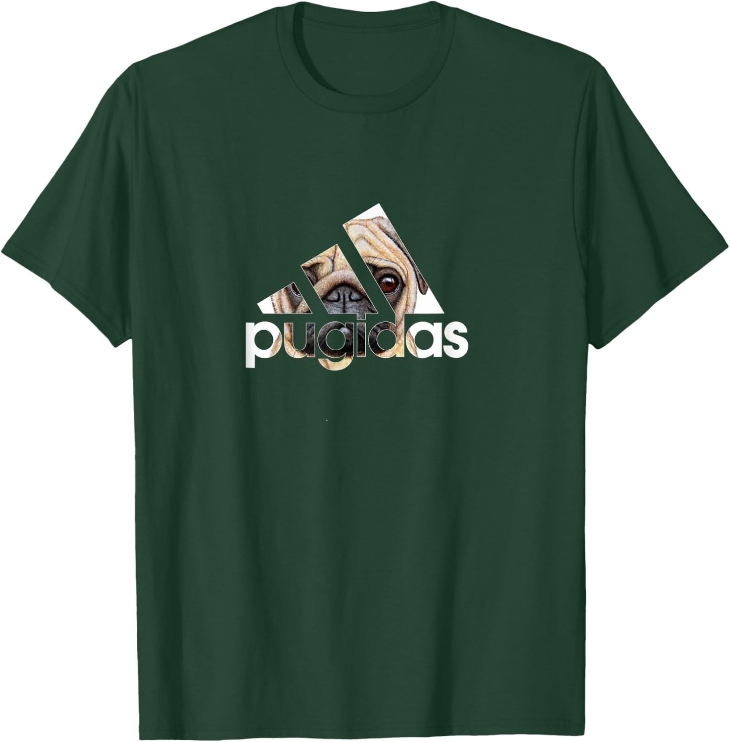 Pugidas Pug Sports Wear Funny Pugs Dog T-Shirt - T-Shirt | Forest