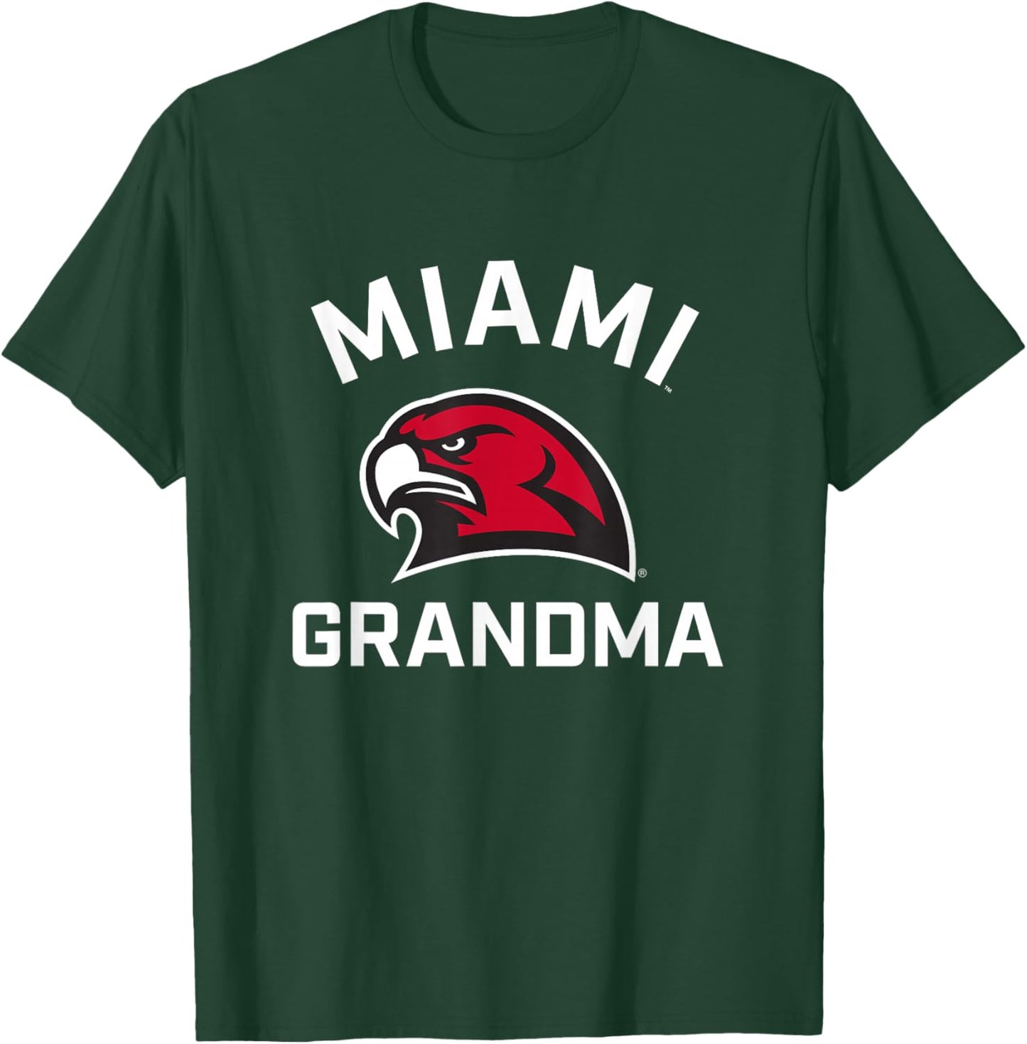 Miami University Ohio Redhawks Arched Grandma T-Shirt - T-Shirt | Forest