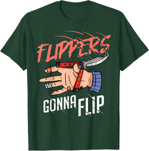 Balisong Flipping Butterfly Knife Training T-Shirt - T-Shirt | Forest