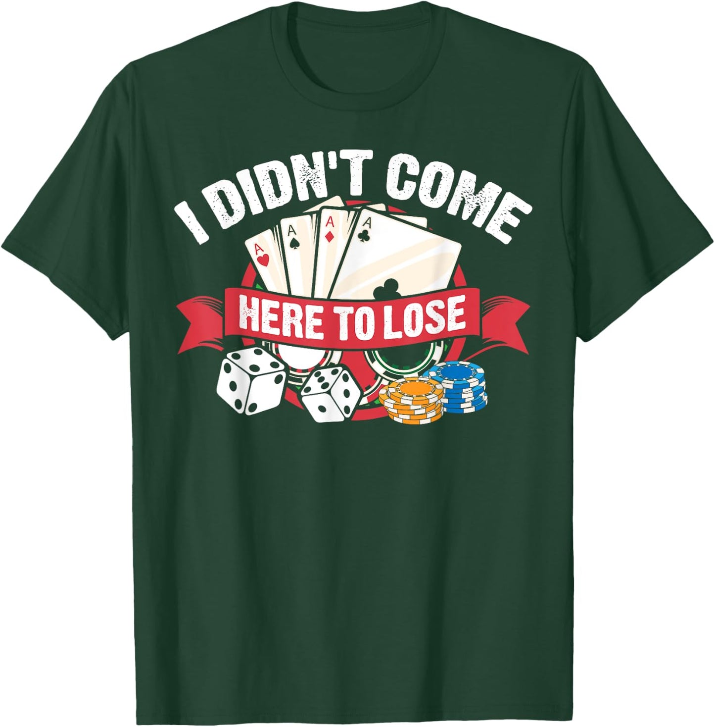 Funny Poker Gift Women Poker Player Cool Card Game T-Shirt - T-Shirt | Forest