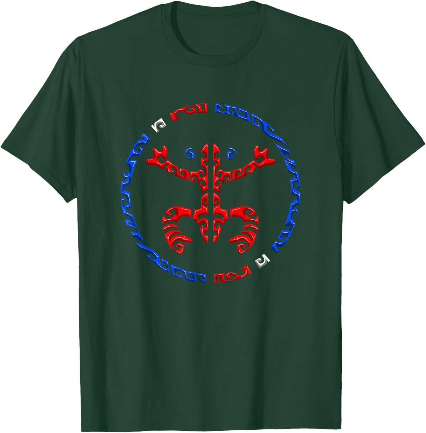 Puerto Rico Coqui Frog Taino - Boricua Tribal Style T-Shirt - T-Shirt | Forest