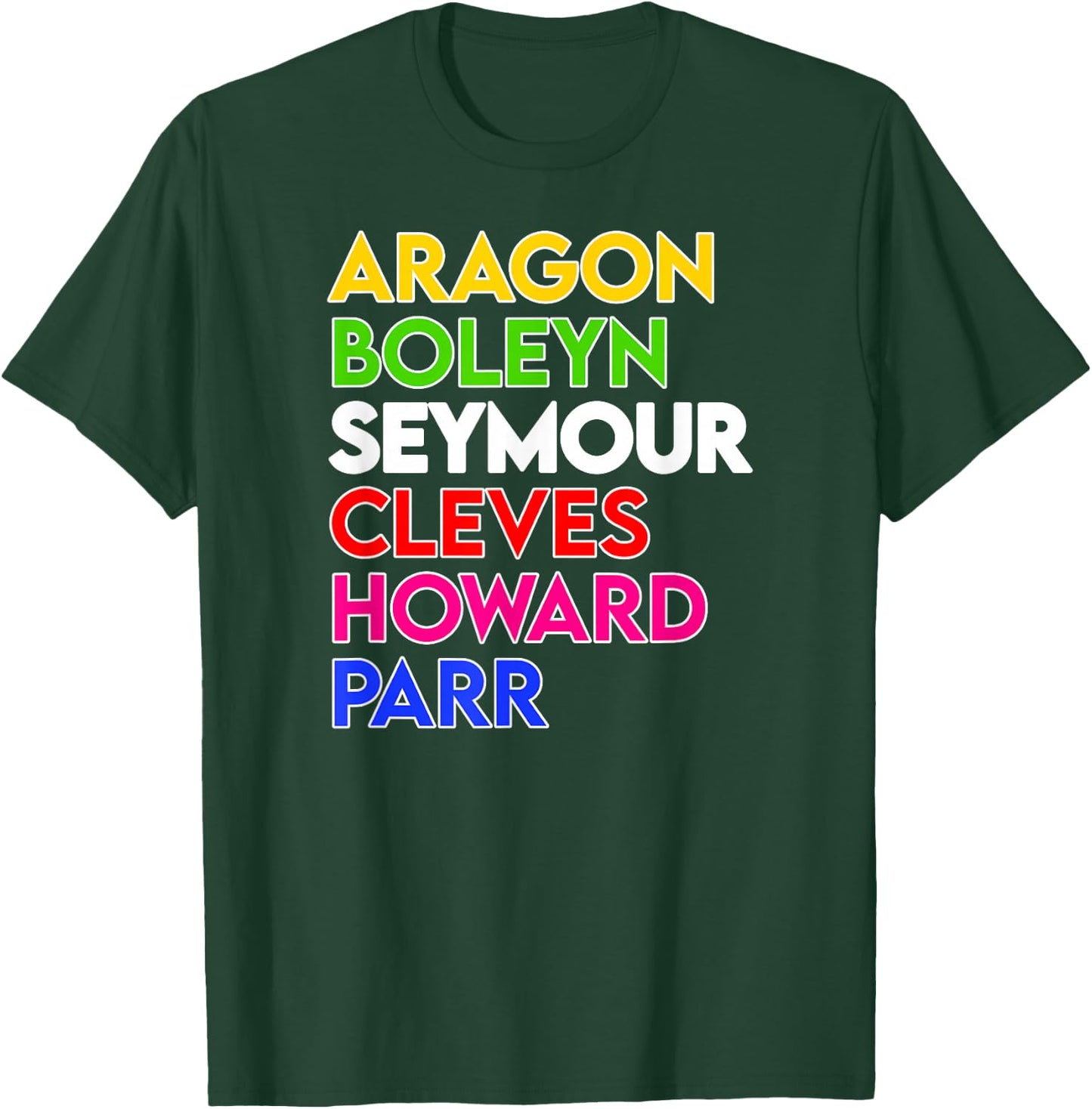 Six: The Musical Queens’ Names T-Shirt - T-Shirt | Forest