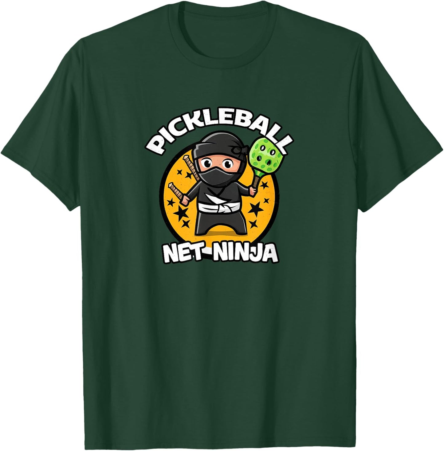 Net Ninja - for Pickleball Players T-Shirt - T-Shirt | Forest
