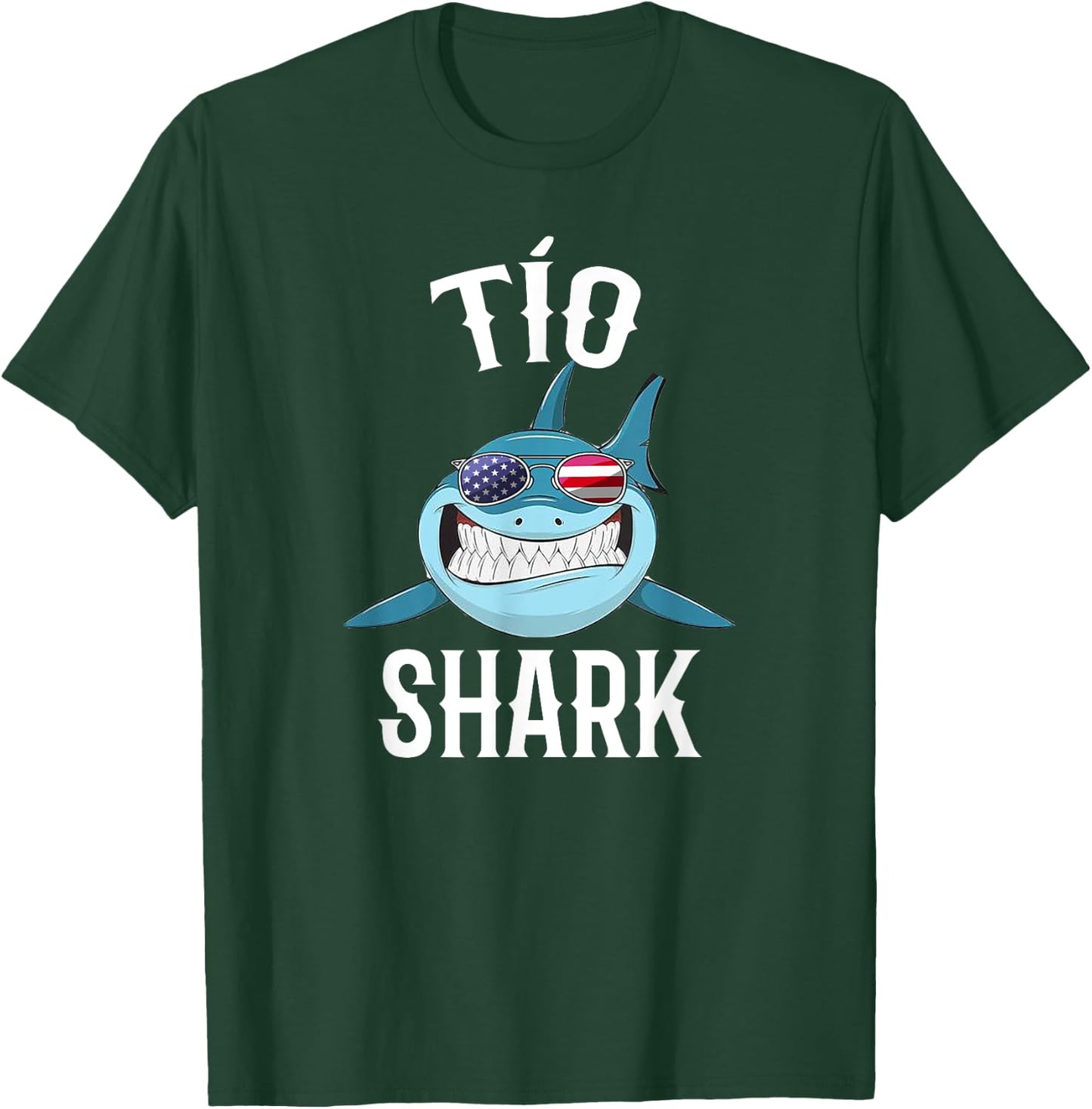 4th Of July Tio Shark Spanish Uncle Patriotic T-Shirt - T-Shirt | Forest