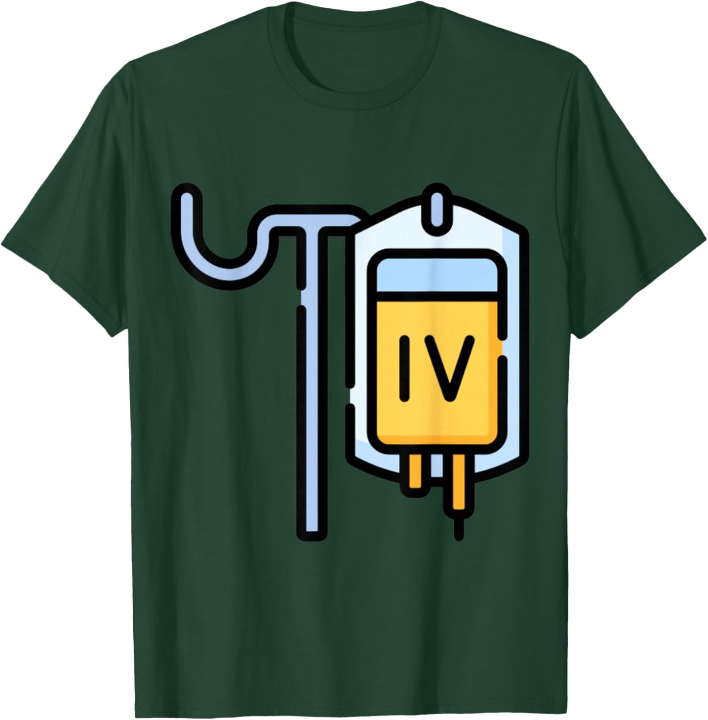 Clever Witty IV Designs Really Like IV Intravenous Drips Drip IV Dripping , Small, Black T-Shirt - T-Shirt | Forest