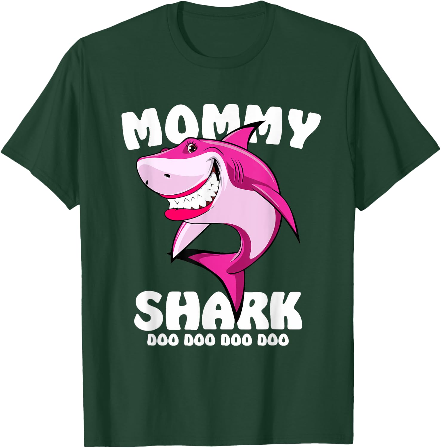 Mommy Shark Shirt Funny Mothers Day Gift Kids Mom T-Shirt - T-Shirt | Forest