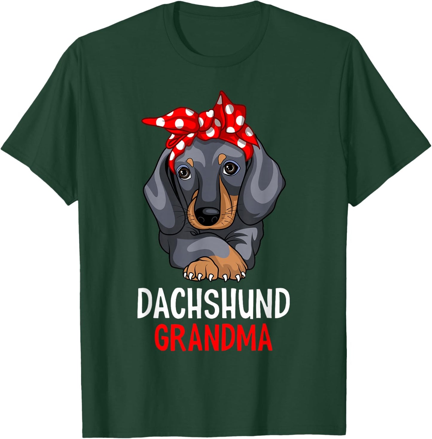 Dachshund Grandma Weenie Dog Lover Funny Weiner Dog T-Shirt - T-Shirt | Forest