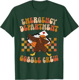 Thanksgiving Emergency Department Thanksgiving ER Nurse T-Shirt - T-Shirt | Forest