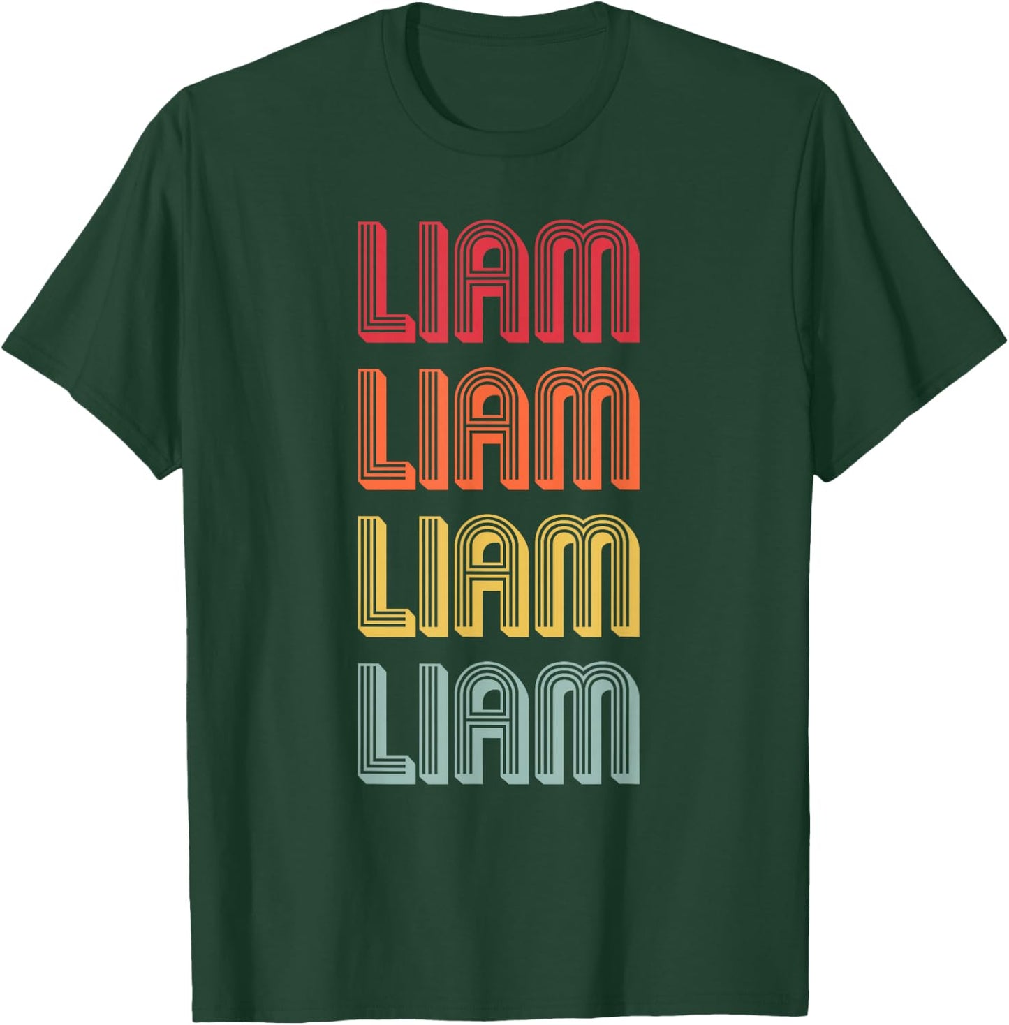 LIAM Gift Name Personalized Funny Retro Vintage Birthday T-Shirt - T-Shirt | Forest