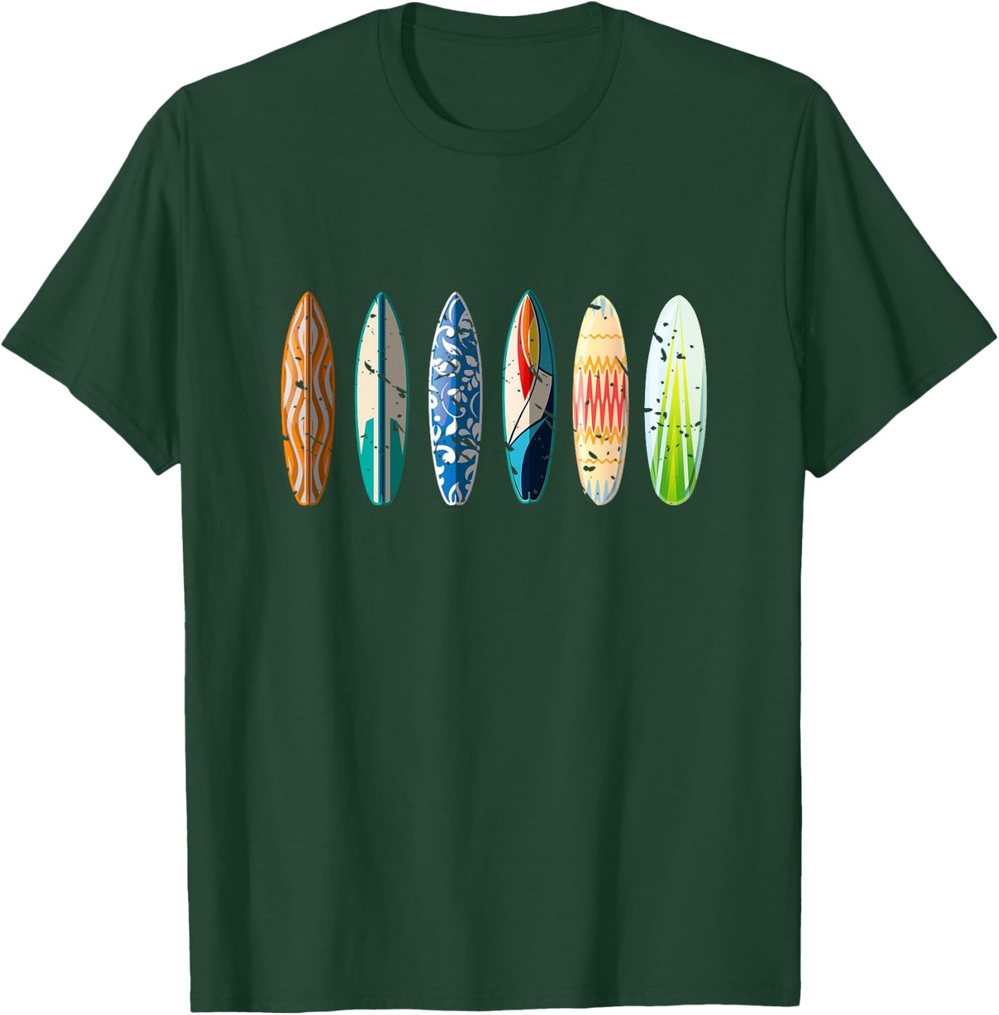 Summer Sports Surfboard Surfer Gift Surfing T-Shirt - T-Shirt | Forest