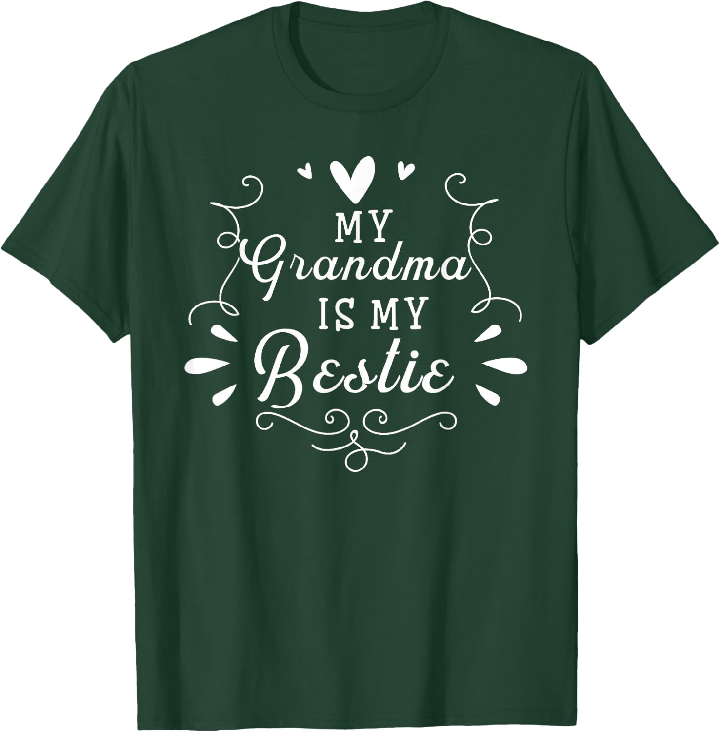 My Grandma Is My Bestie Cute Matching For Granddaughter T-Shirt - T-Shirt | Forest