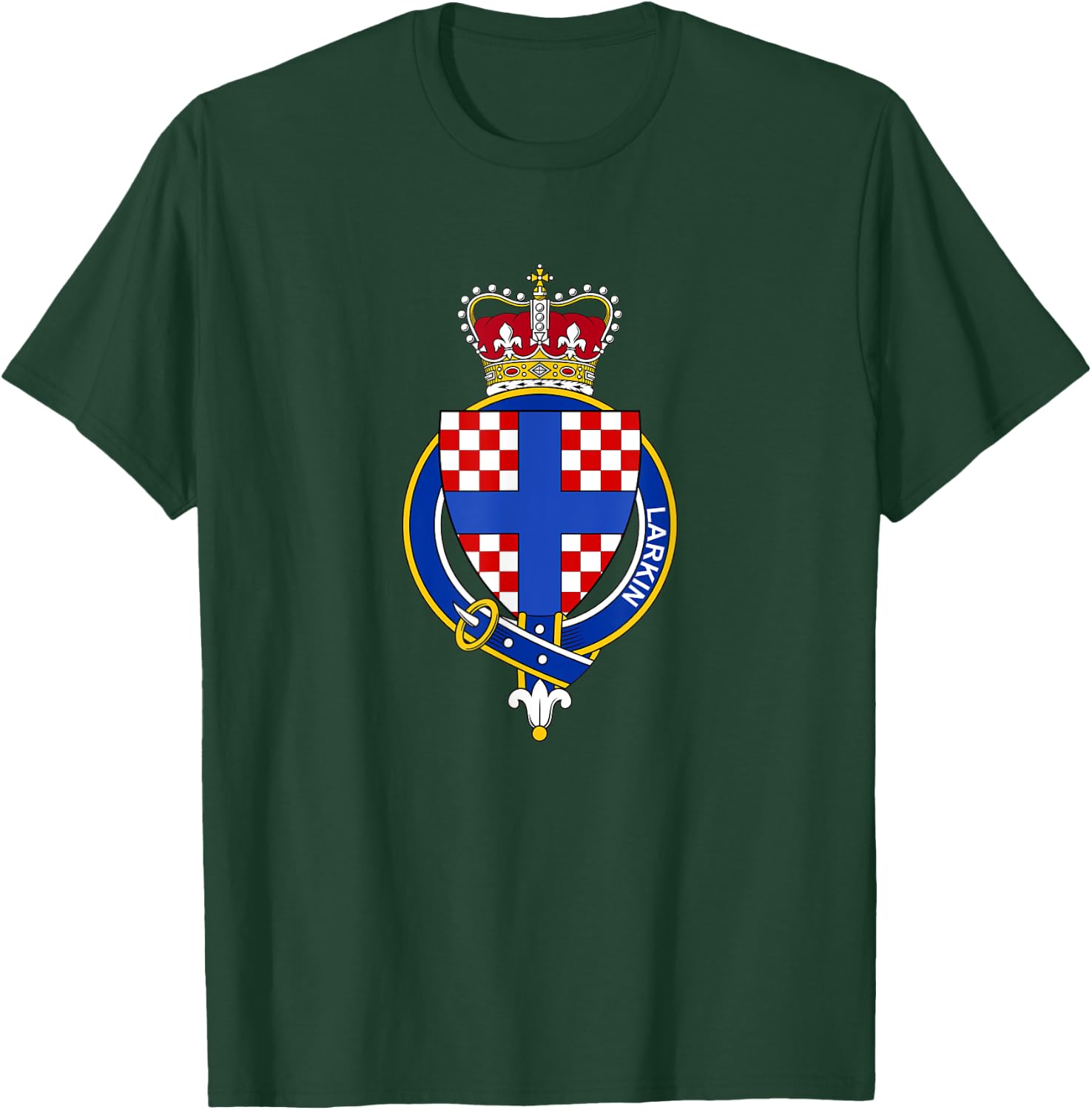 Larkin Coat of Arms - Family Crest T-Shirt - T-Shirt | Forest
