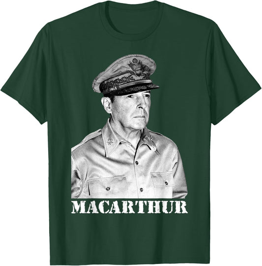 MacArthur World War II Victory Memorial Independence Day T-Shirt - T-Shirt | Forest