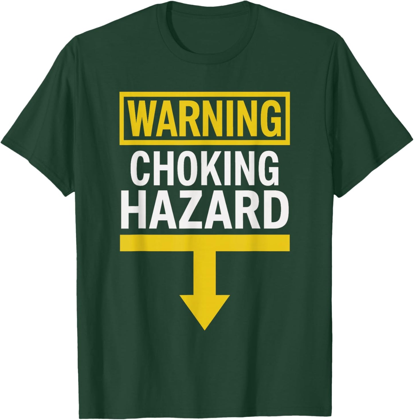 White Trash Party Attire Men Warning Choking Hazard T-Shirt - T-Shirt | Forest