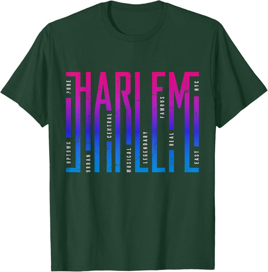 Cool Harlem New York Novelty Graphic & Cool Designs T-Shirt - T-Shirt | Forest