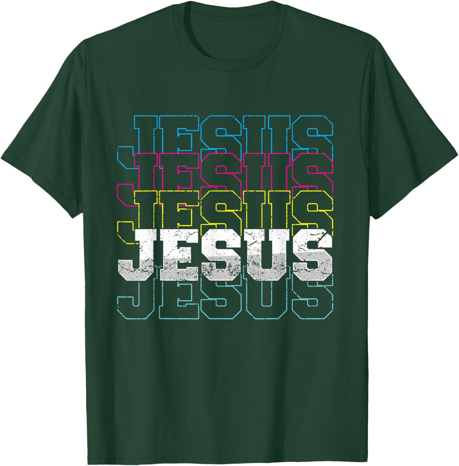 Jesus Christ Religion Christian Faith Prayer Church Gift T-Shirt - T-Shirt | Forest