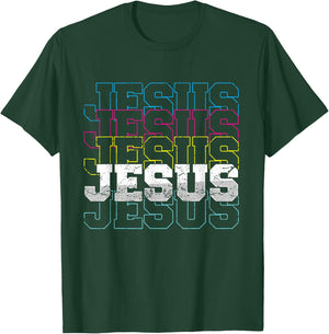 Jesus Christ Religion Christian Faith Prayer Church Gift T-Shirt - T-Shirt | Forest