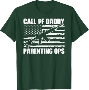 Call of Daddy Parenting Ops fathers day gaming dad gamer T-Shirt - T-Shirt | Forest