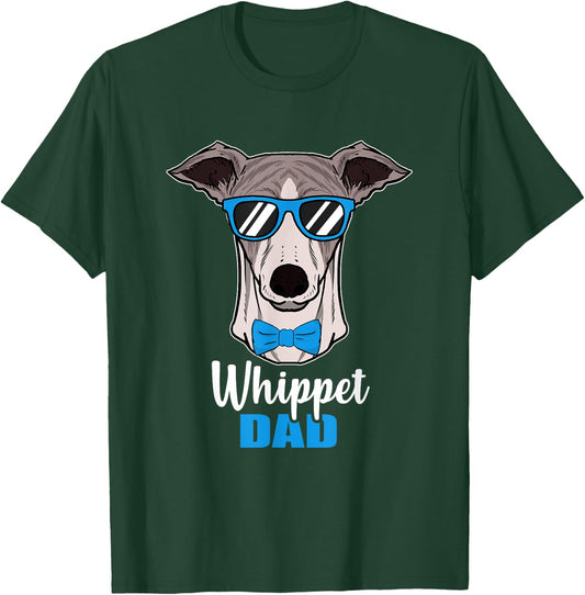 Whippet Dad Gift Proud Dog Owner Men T-Shirt - T-Shirt | Forest
