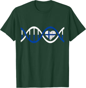 Finland DNA Strand Fins Genetics Sisu Finnish Roots T-Shirt - T-Shirt | Forest